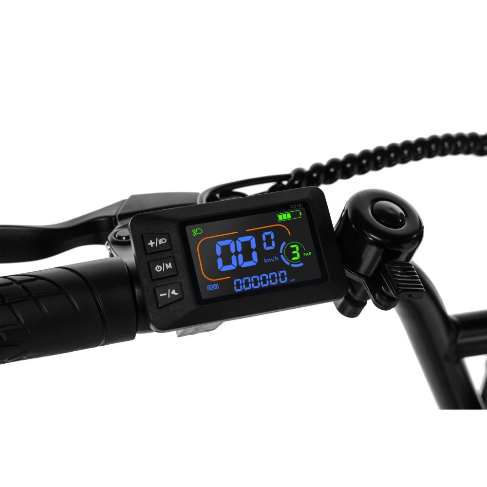 Pixar Fun1 36V 350W Vélo électrique - 25 km/h (jusqu'à 32 km/h), 45 km d'autonomie, écran LCD