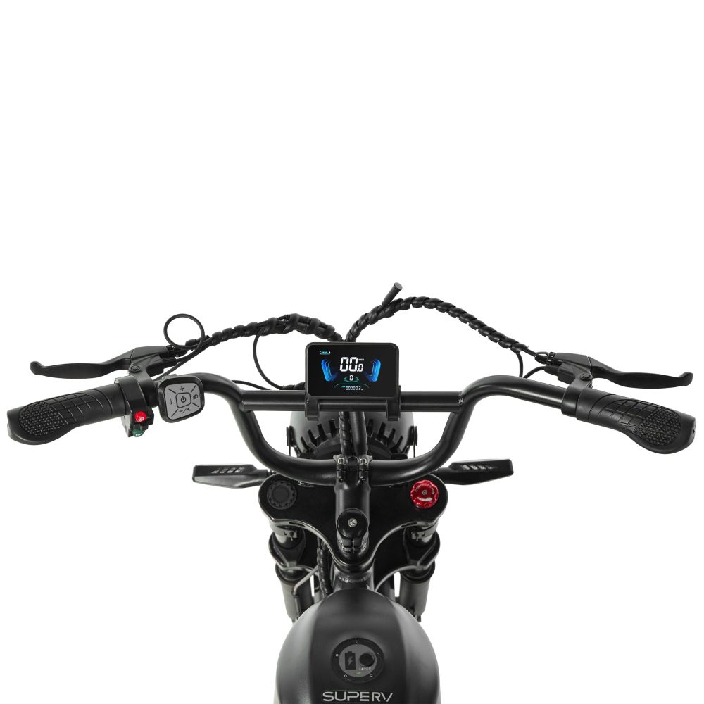 Pixar SuperV Electric Bike 500W | Long Range Fat Tire E-Bike with Dual Battery Options