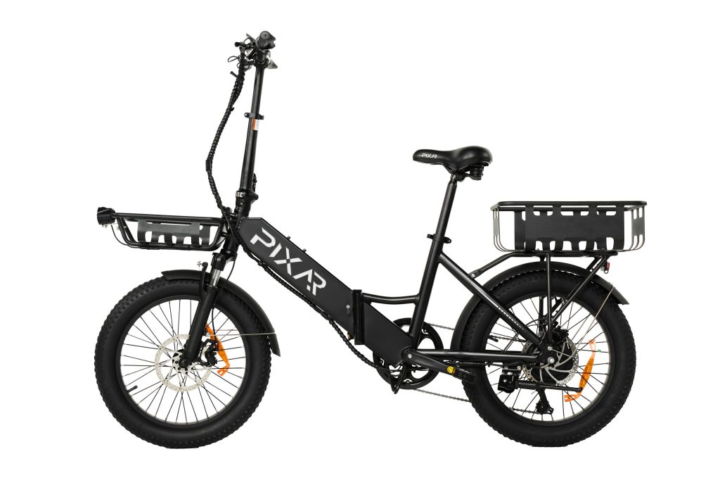 PIXAR WIND1 Foldable Electric Bike | 500W Motor, 48V 10.4Ah Battery, 20×3" Fat Tires, Shimano 7-Speed, Dual Disc Brakes (Up to 45 km Range)