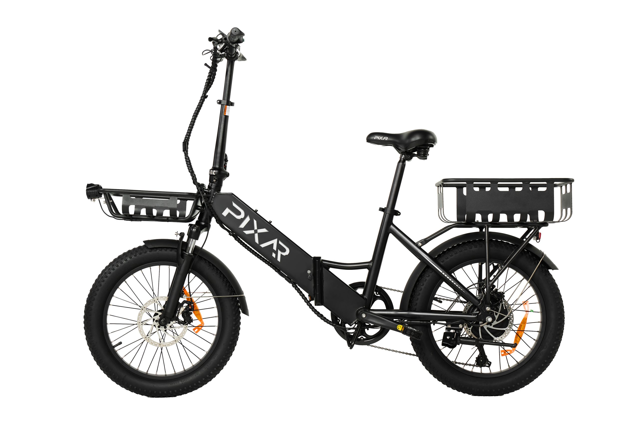 Vélo électrique pliable PIXAR WIND1 - Moteur 500W, batterie 48V 10.4Ah, pneus larges 20×3", Shimano 7 vitesses, freins à double disque (jusqu'à 45 km d'autonomie) 1 Vélo électrique pliable PIXAR WIND1 - Moteur 500W, batterie 48V 10.4Ah, pneus larges 20×3", Shimano 7 vitesses, freins à double disque (jusqu'à 45 km d'autonomie)