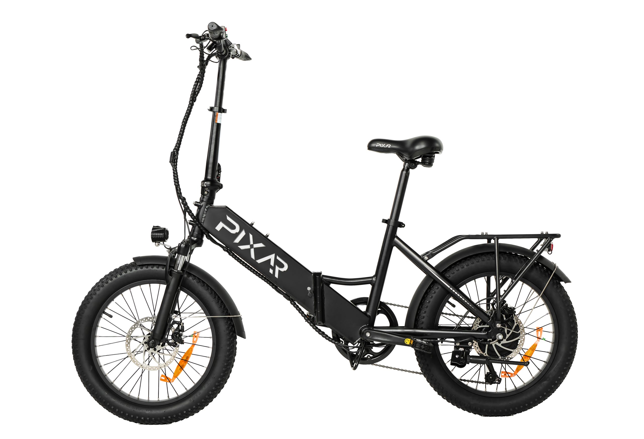 Vélo électrique pliable PIXAR WIND1 - Moteur 500W, batterie 48V 10.4Ah, pneus larges 20×3", Shimano 7 vitesses, freins à double disque (jusqu'à 45 km d'autonomie) 24 Vélo électrique pliable PIXAR WIND1 - Moteur 500W, batterie 48V 10.4Ah, pneus larges 20×3", Shimano 7 vitesses, freins à double disque (jusqu'à 45 km d'autonomie)