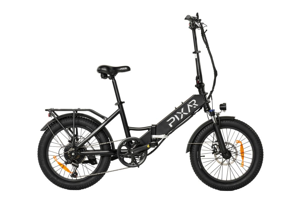 Vélo électrique pliable PIXAR WIND1 - Moteur 500W, batterie 48V 10.4Ah, pneus larges 20×3", Shimano 7 vitesses, freins à double disque (jusqu'à 45 km d'autonomie) 48 Vélo électrique pliable PIXAR WIND1 - Moteur 500W, batterie 48V 10.4Ah, pneus larges 20×3", Shimano 7 vitesses, freins à double disque (jusqu'à 45 km d'autonomie)