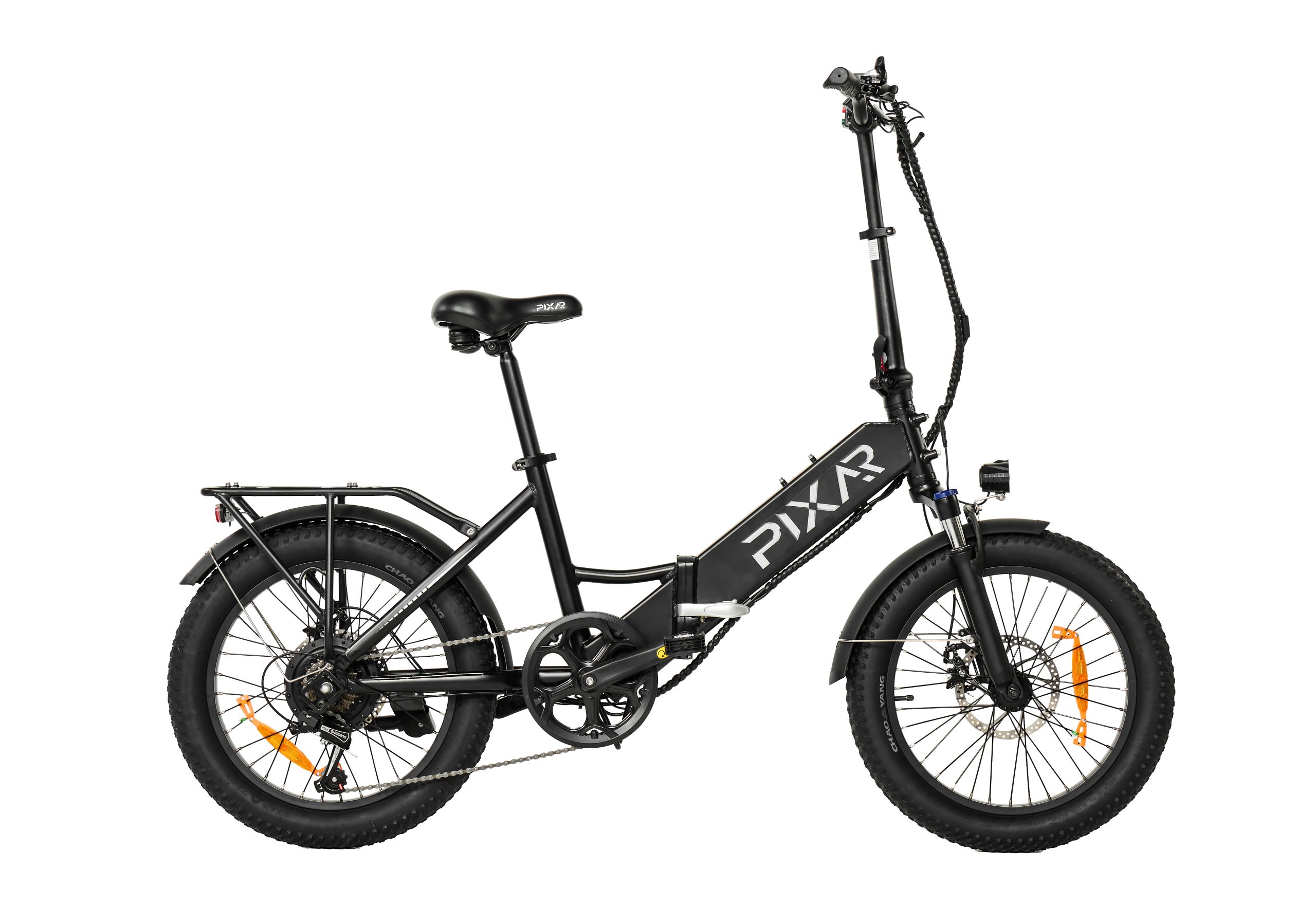 Vélo électrique pliable PIXAR WIND1 - Moteur 500W, batterie 48V 10.4Ah, pneus larges 20×3", Shimano 7 vitesses, freins à double disque (jusqu'à 45 km d'autonomie) 22 Vélo électrique pliable PIXAR WIND1 - Moteur 500W, batterie 48V 10.4Ah, pneus larges 20×3", Shimano 7 vitesses, freins à double disque (jusqu'à 45 km d'autonomie)