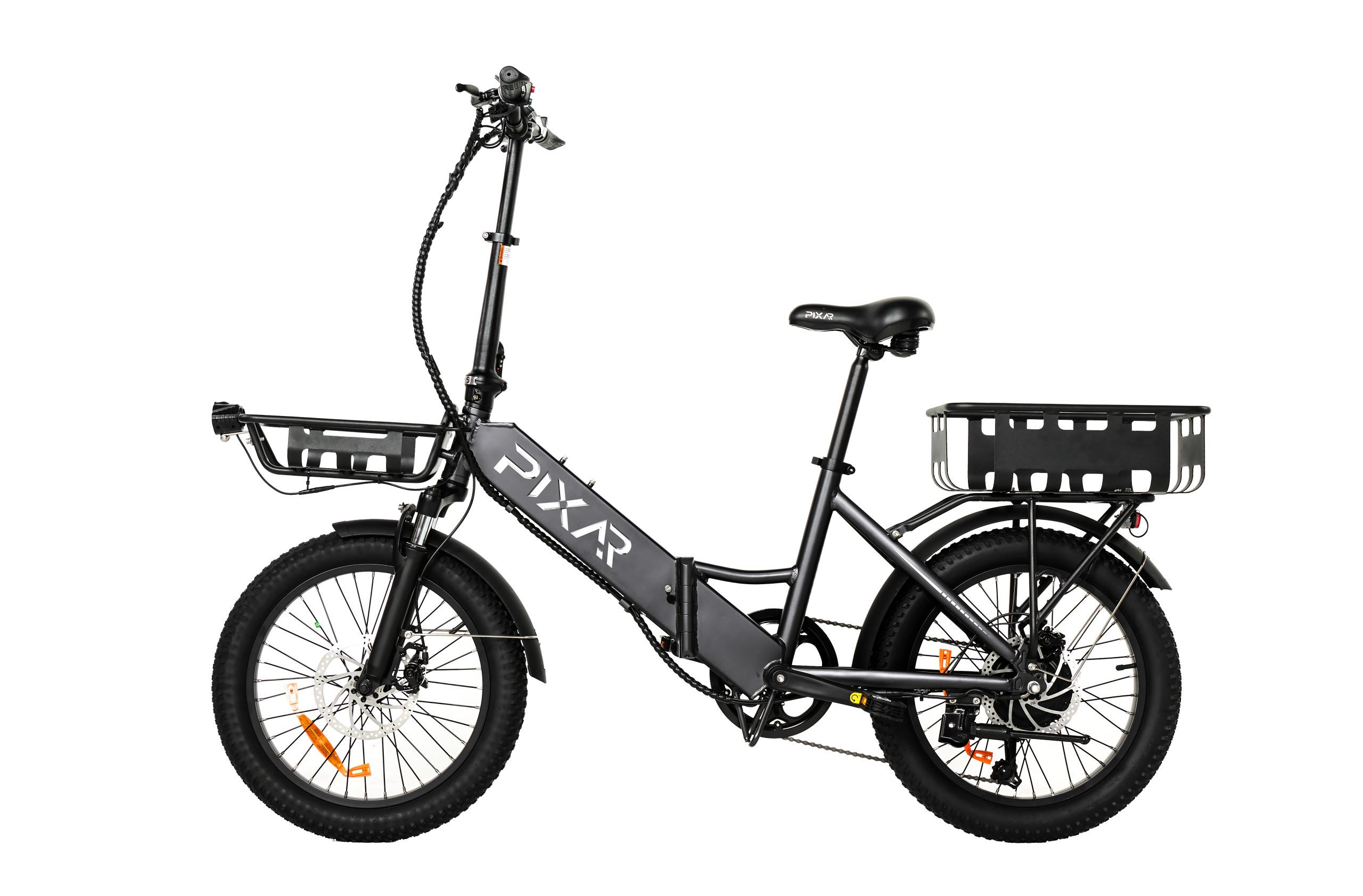 Vélo électrique pliable PIXAR WIND1 - Moteur 500W, batterie 48V 10.4Ah, pneus larges 20×3", Shimano 7 vitesses, freins à double disque (jusqu'à 45 km d'autonomie) 8 Vélo électrique pliable PIXAR WIND1 - Moteur 500W, batterie 48V 10.4Ah, pneus larges 20×3", Shimano 7 vitesses, freins à double disque (jusqu'à 45 km d'autonomie)