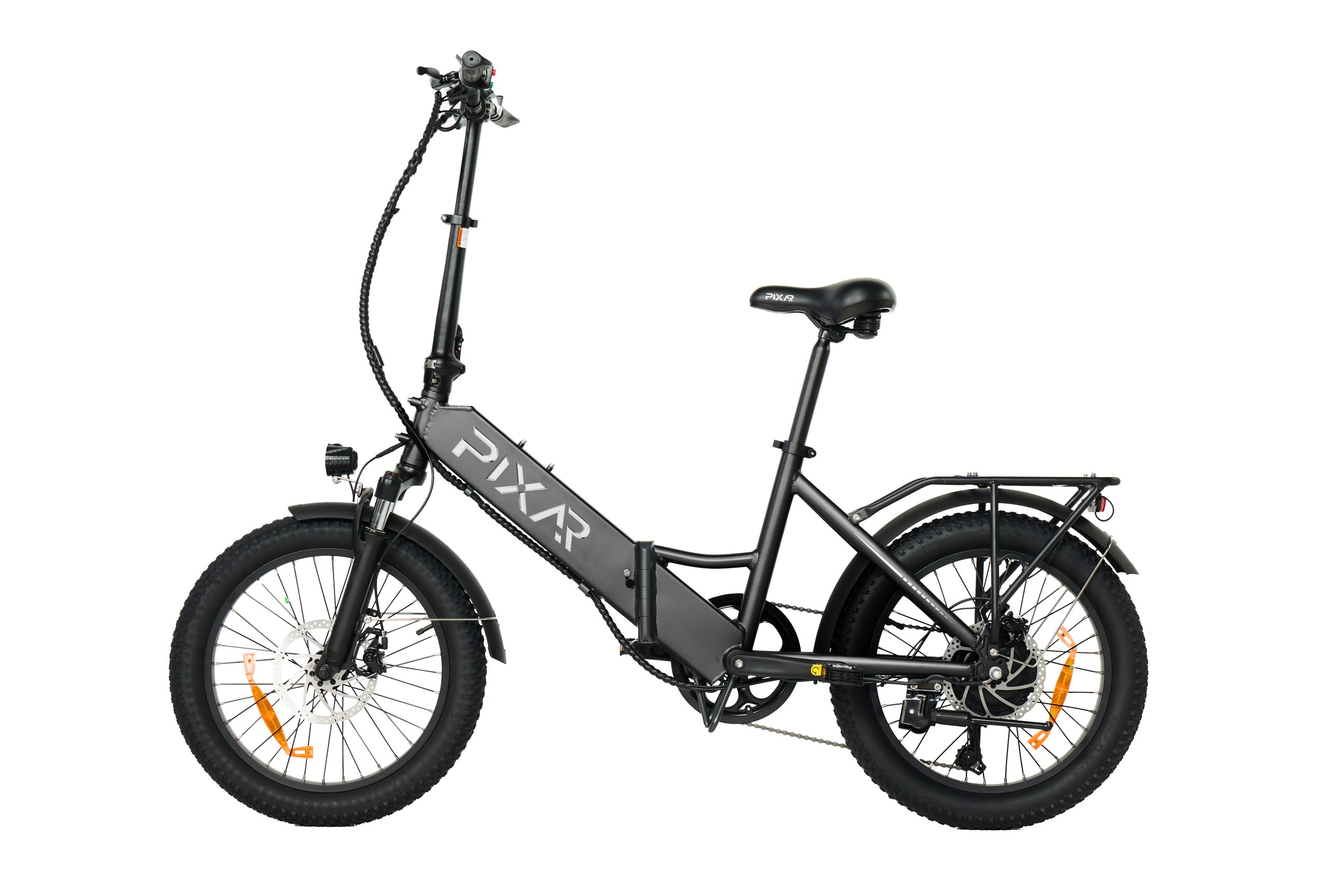 Vélo électrique pliable PIXAR WIND1 - Moteur 500W, batterie 48V 10.4Ah, pneus larges 20×3", Shimano 7 vitesses, freins à double disque (jusqu'à 45 km d'autonomie) 6 Vélo électrique pliable PIXAR WIND1 - Moteur 500W, batterie 48V 10.4Ah, pneus larges 20×3", Shimano 7 vitesses, freins à double disque (jusqu'à 45 km d'autonomie)