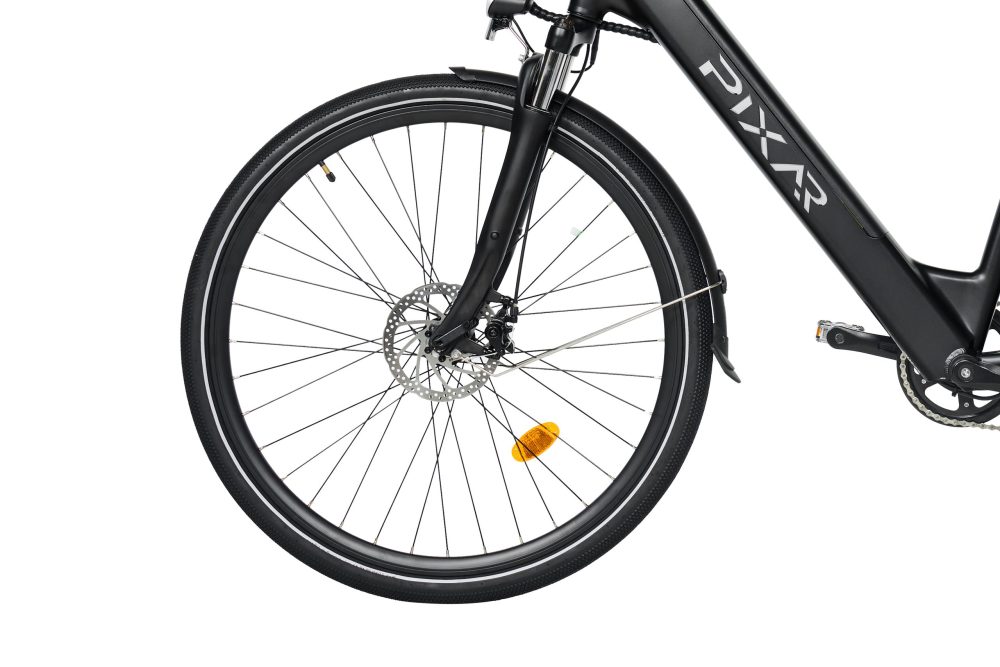 Rower elektryczny Pixar City1 | Silnik 36 V 250 W, zasięg 45 km, 7 biegów Shimano