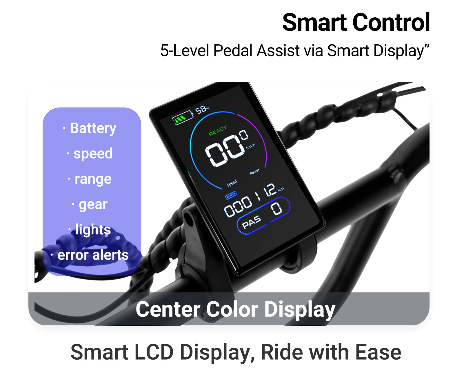 Pixar Ride1 Electric Bike 500W | Powerful City & Off-Road E-Bike 65