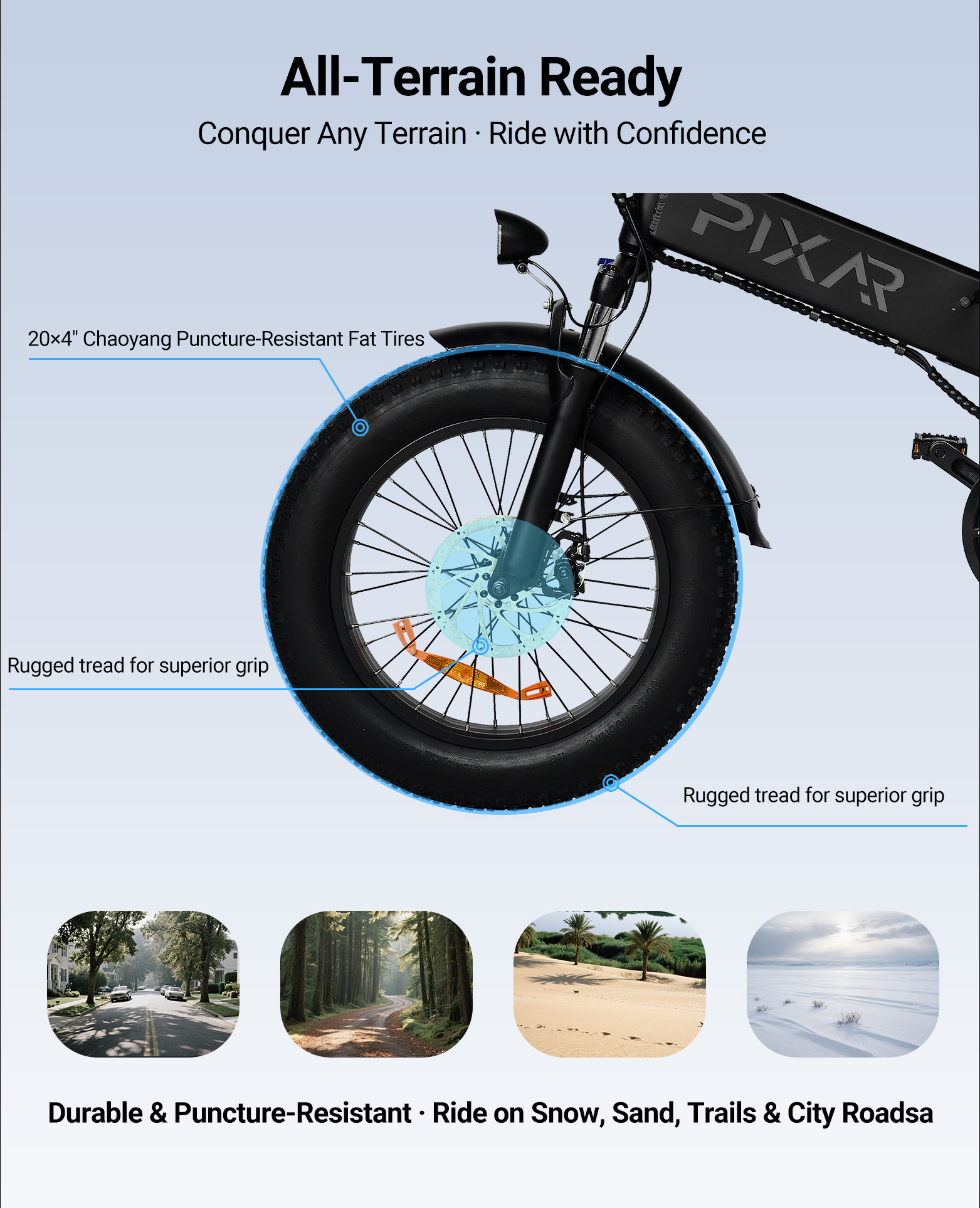 Pixar Star 1 Electric Bike | 500W 48V15AH Lithium Battery | 21-Speed Mini E-Bike 15