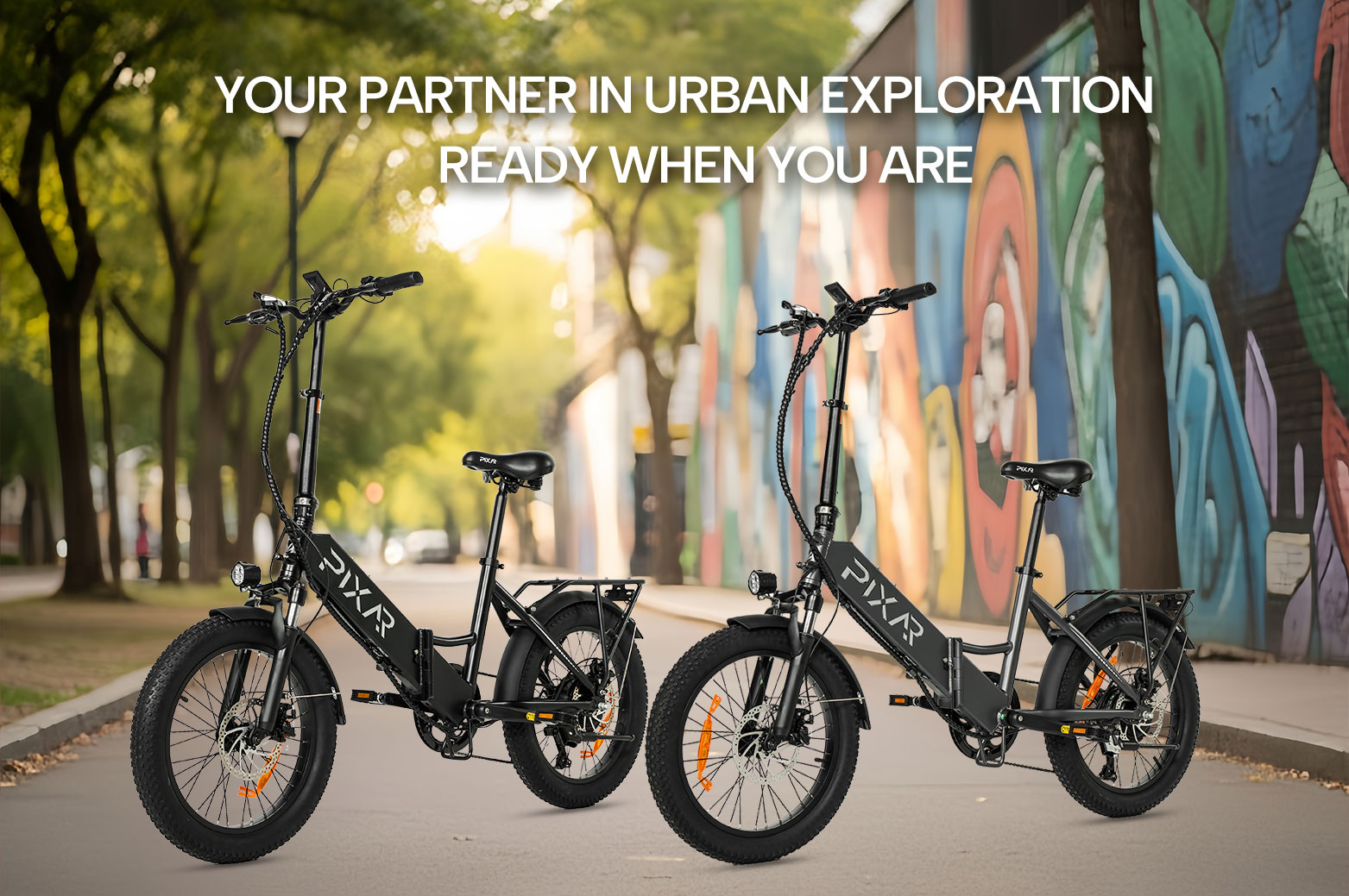 Vélo électrique pliable PIXAR WIND1 - Moteur 500W, batterie 48V 10.4Ah, pneus larges 20×3", Shimano 7 vitesses, freins à double disque (jusqu'à 45 km d'autonomie) 62 Vélo électrique pliable PIXAR WIND1 - Moteur 500W, batterie 48V 10.4Ah, pneus larges 20×3", Shimano 7 vitesses, freins à double disque (jusqu'à 45 km d'autonomie)