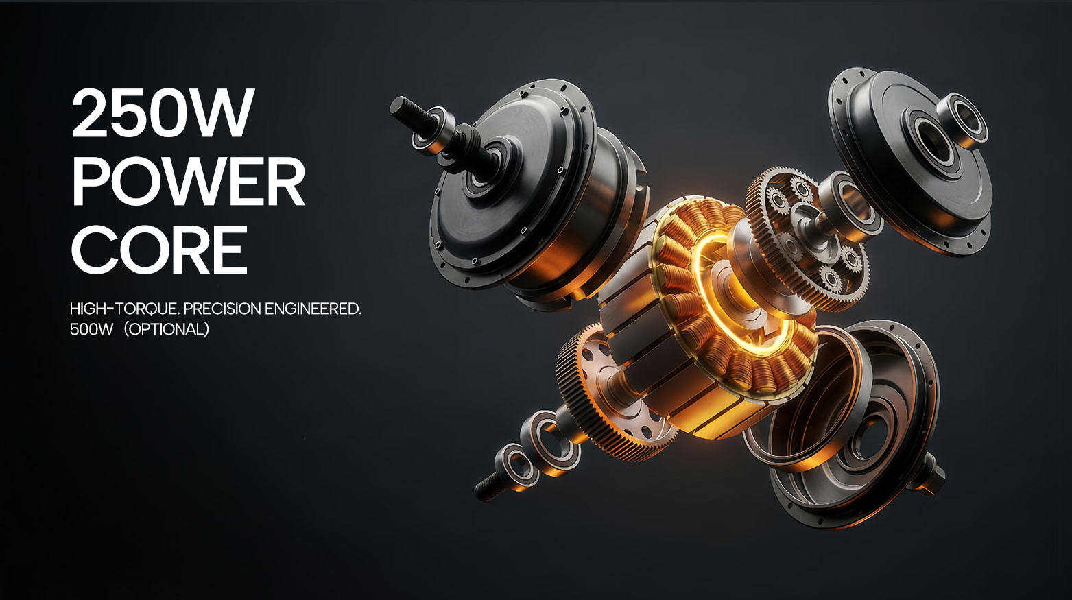 PIXAR WIND1 Faltbares Elektrofahrrad | 500W Motor, 48V 10.4Ah Batterie, 20×3" Fat Tires, Shimano 7-Gang, Doppelscheibenbremsen (bis zu 45 km Reichweite)