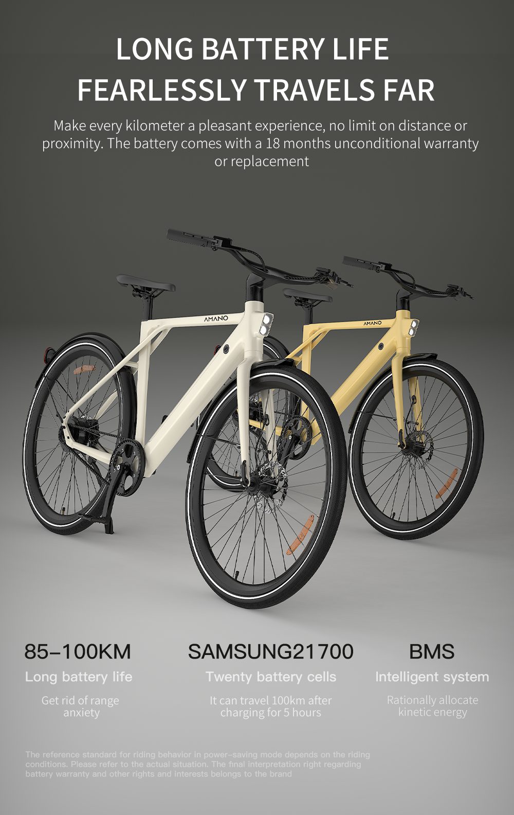 Galaxy Amano S900 Electric Bike: Stylish Urban Commuter E-Bike with Long Range 23
