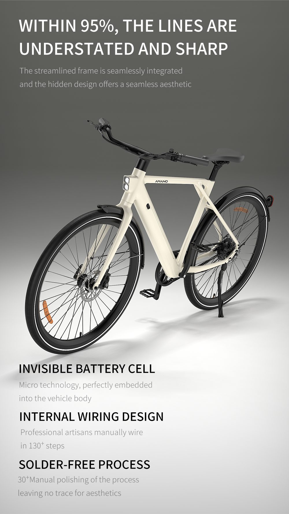 Galaxy Amano S900 Electric Bike: Stylish Urban Commuter E-Bike with Long Range 29