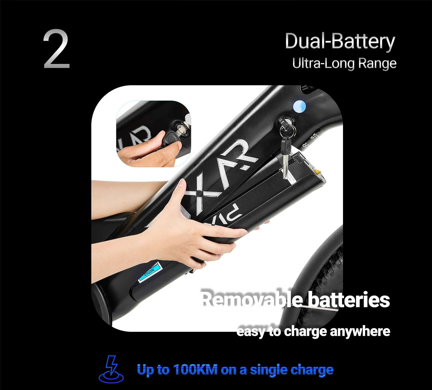 Pixar Plus7 Electric Bike 500W 20" Fat Tire | Long Range City & Off-Road E-Bike 61