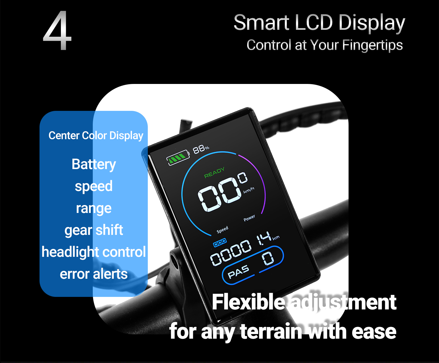 Pixar Plus7 Electric Bike 500W 20" Fat Tire | Long Range City & Off-Road E-Bike 65