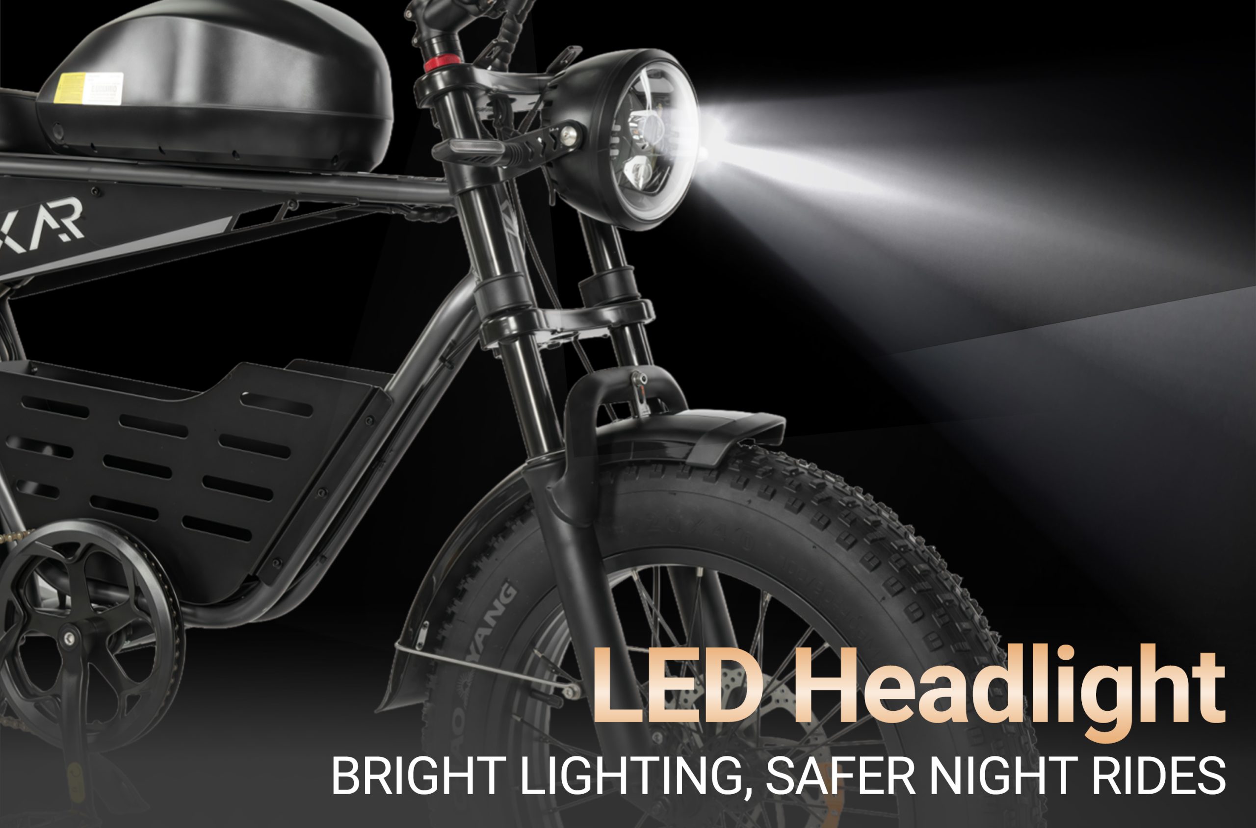 Pixar SuperV Electric Bike 500W | Long Range Fat Tire E-Bike with Dual Battery Options 67