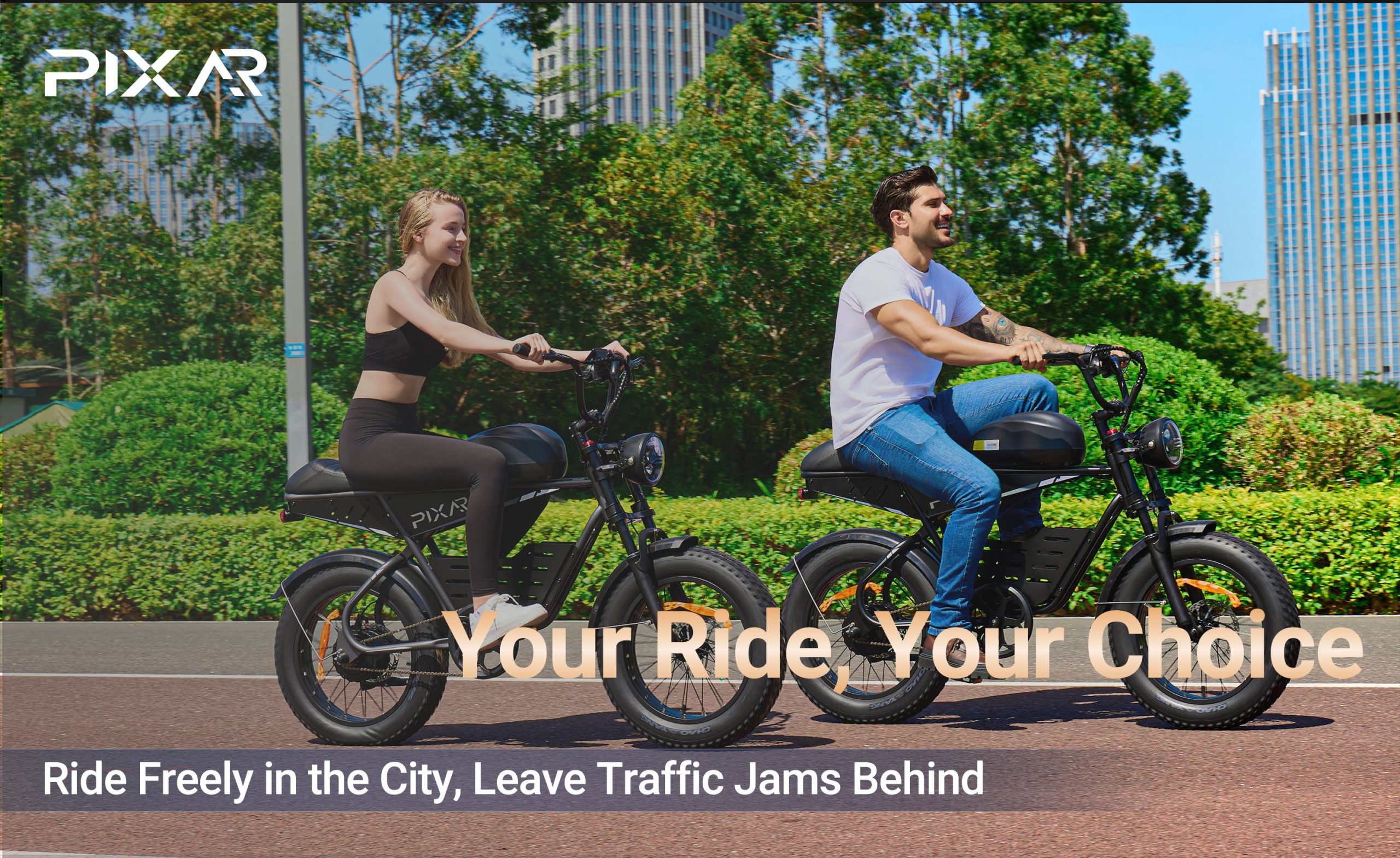 Pixar SuperV Electric Bike 500W | Long Range Fat Tire E-Bike with Dual Battery Options 55